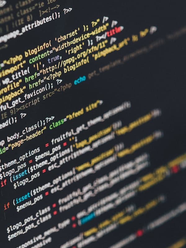 Software engineering — code on screen